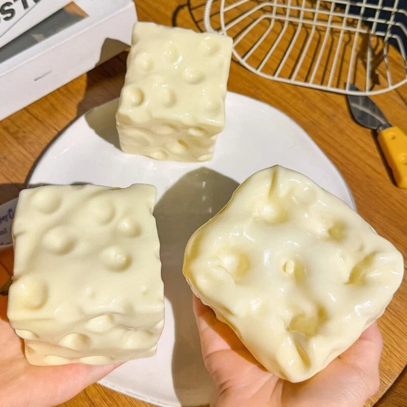 Party Games Game - Taba Squishy Cheese Cube Stress Ball