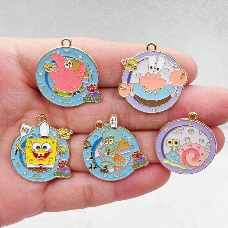 Party Games Game - 10pcs cartoon anime alloy oil drop