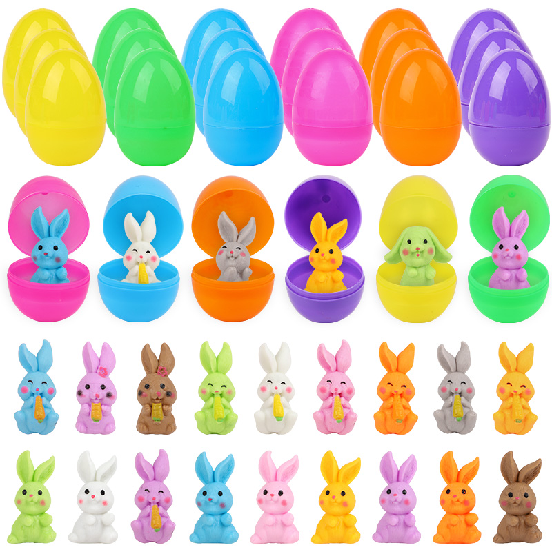 24Pcs Easter Egg With Rabbit F - Party Games Egg recension och pris
