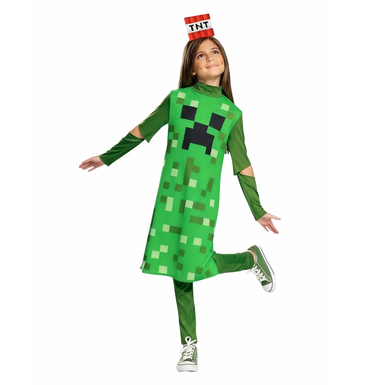 Creeper Girl Classic Child Cos - Party Games Minecraft recension och pris
