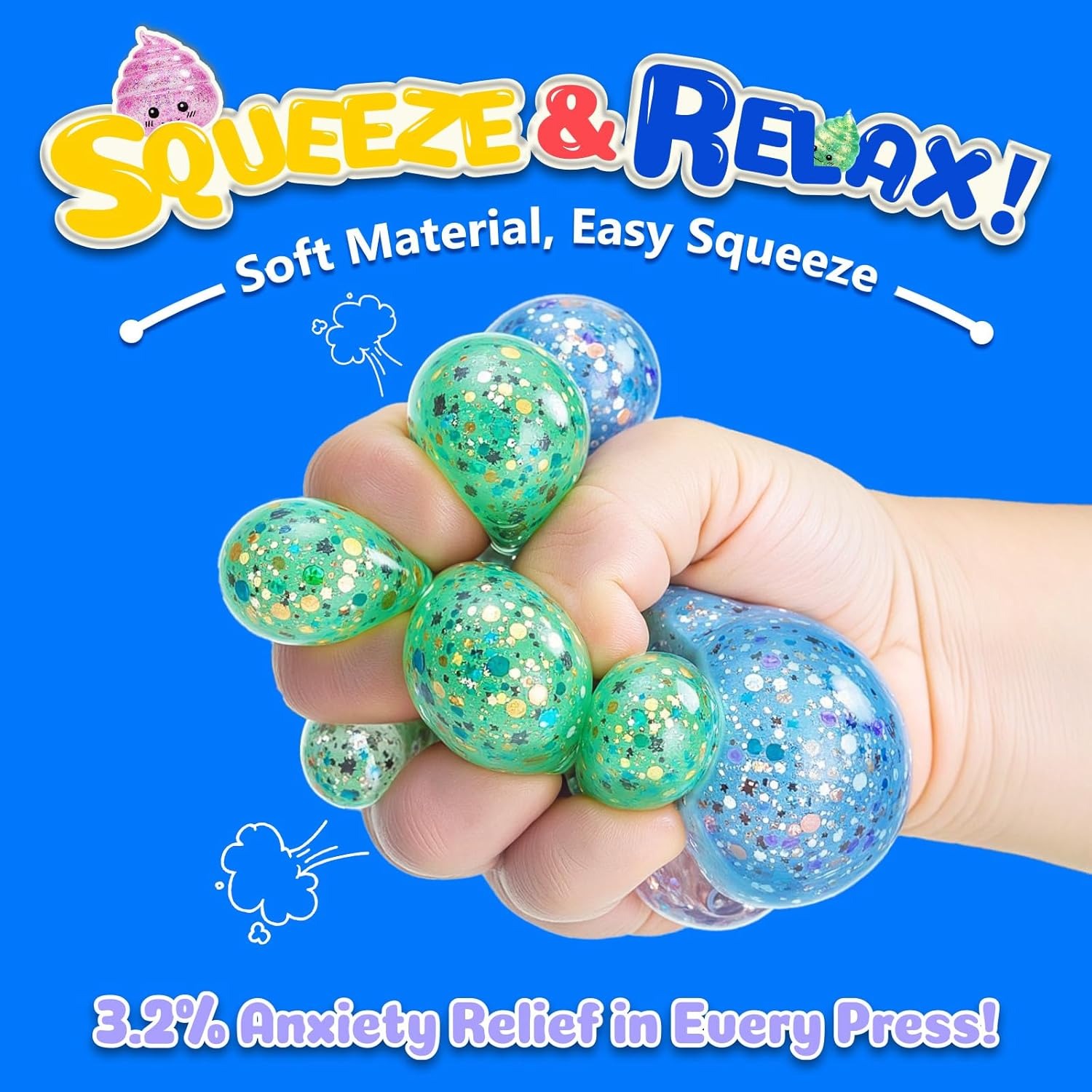 Novelty Squishy Poo Stress Bal - Party Games Adults Funny recension och pris