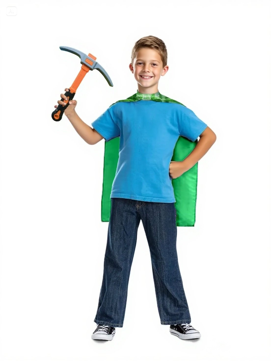 Green Pixelated Plaid Cape & M - Party Games Minecraft recension och pris