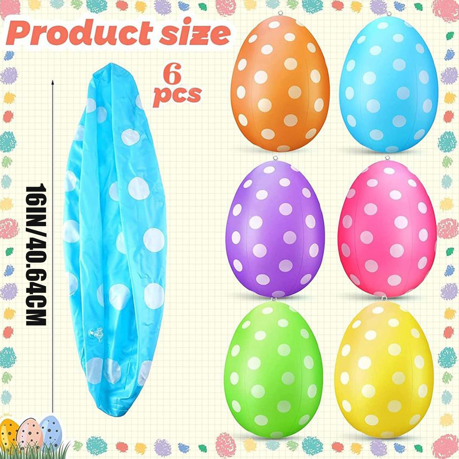 Inflatable Easter Eggs 6Pcs/se - Party Games Egg recension och pris