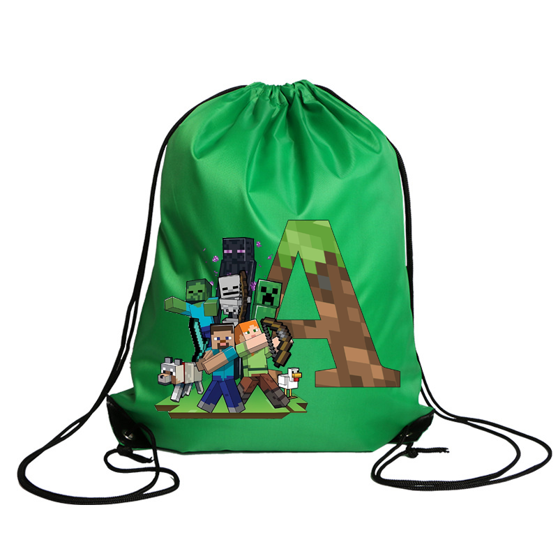 New Minecrafted Drawstring Bag - Party Games Minecraft recension och pris