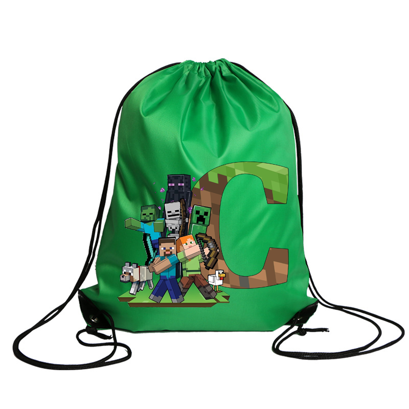 New Minecrafted Drawstring Bag - Party Games Minecraft recension och pris