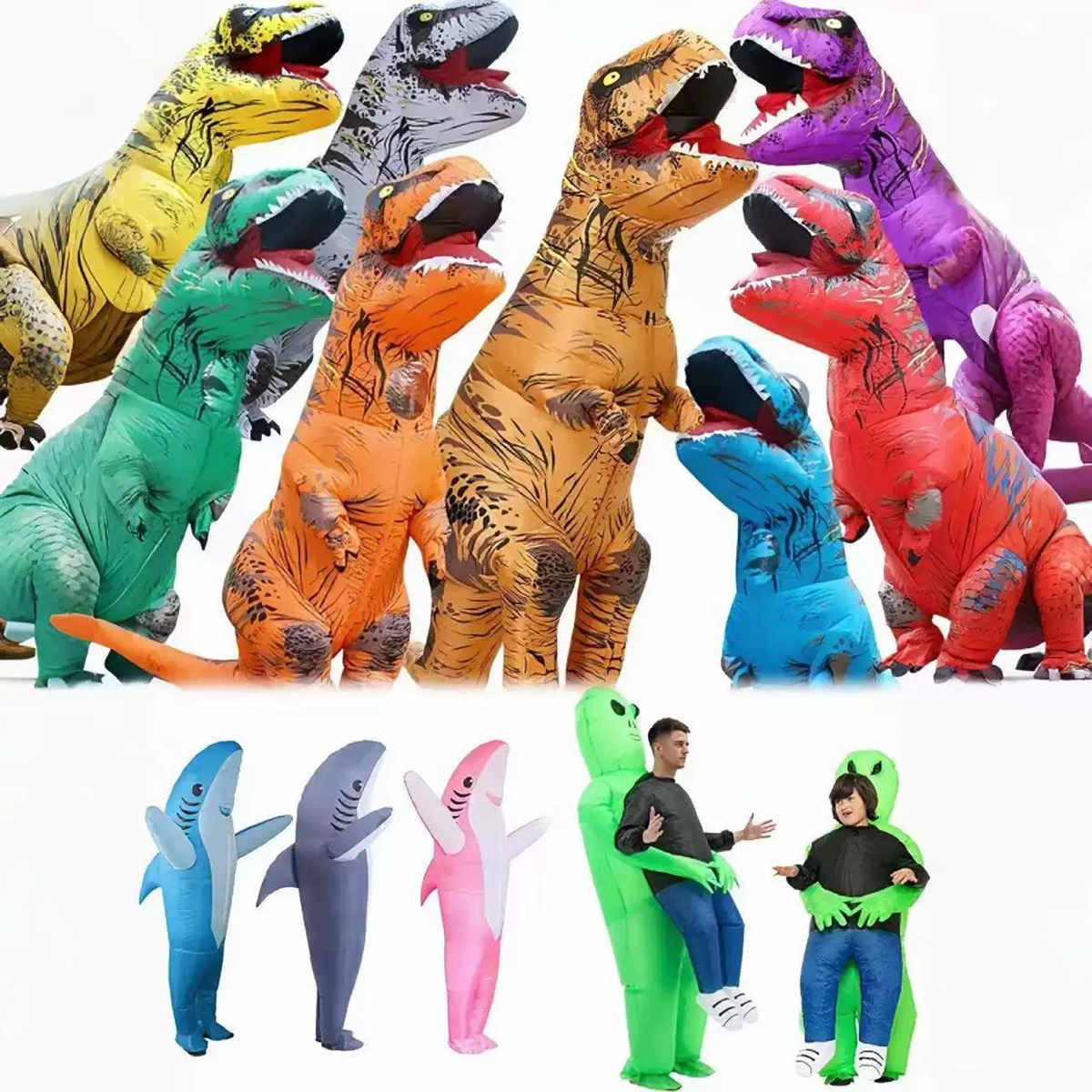 Adult Inflatable T-Rex Costume - Party Games Adults Funny recension och pris
