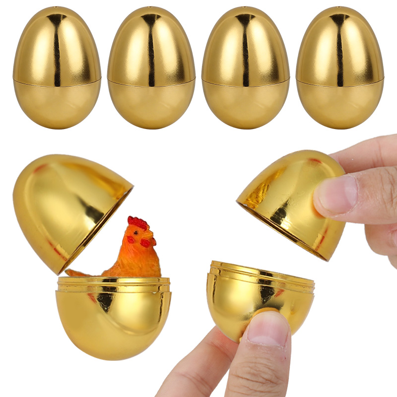 6PCS Golden Easter Eggs Plasti - Party Games Egg recension och pris