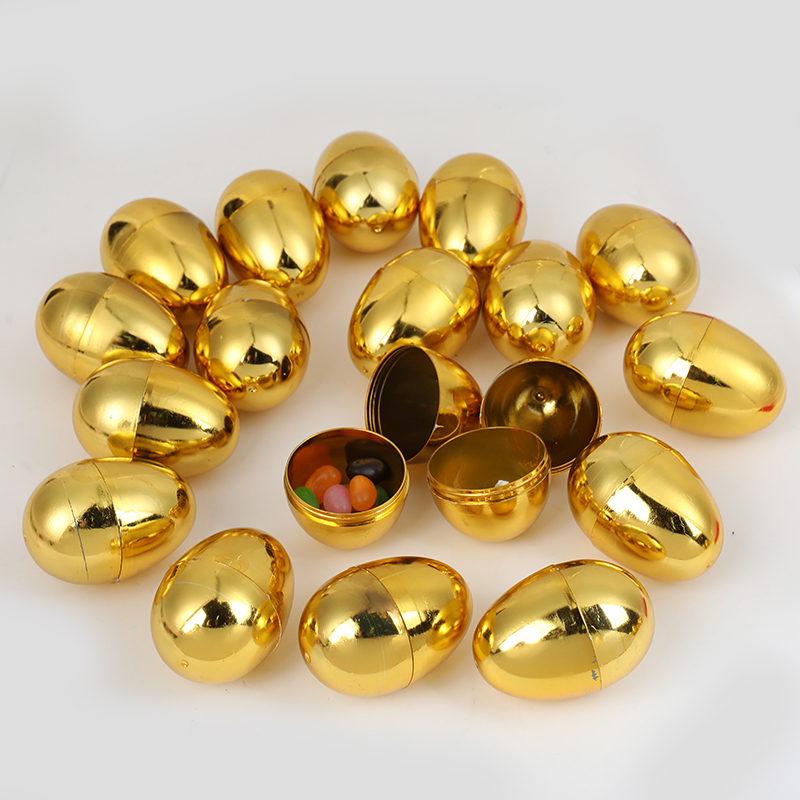 6PCS Golden Easter Eggs Plasti - Party Games Egg recension och pris