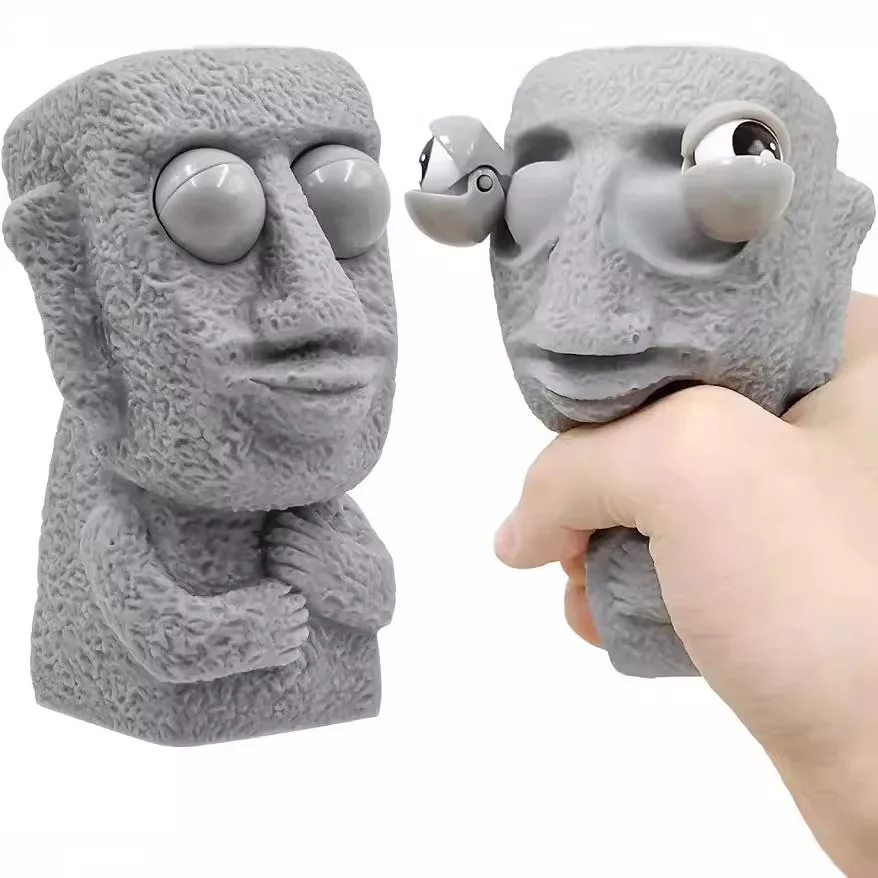 Creative Squeeze Stone Man Str - Party Games Adults Funny recension och pris