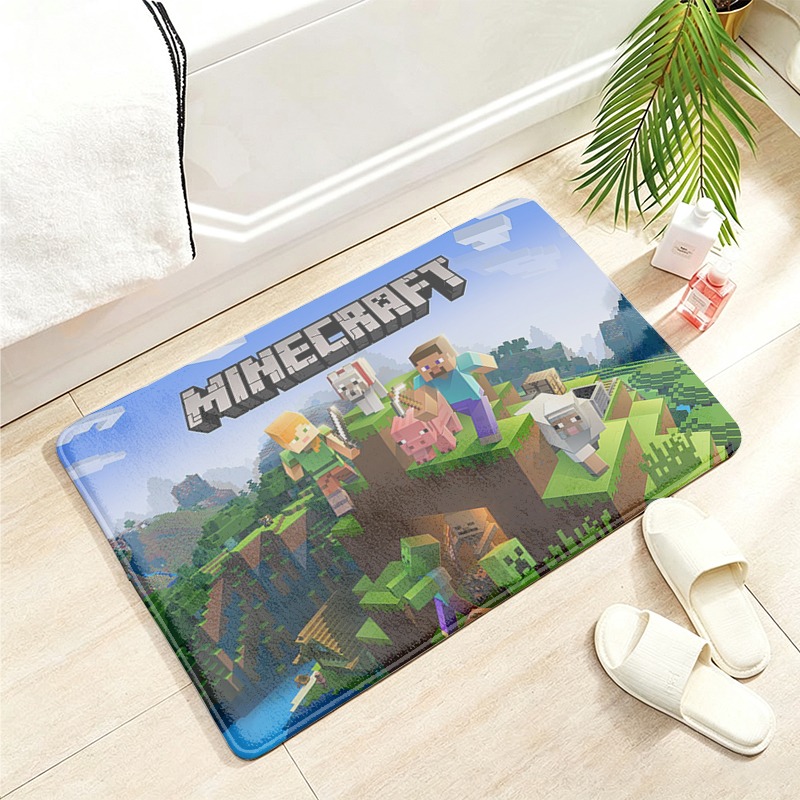 Minecrafted Flannel Floor Mats - Party Games Minecraft recension och pris