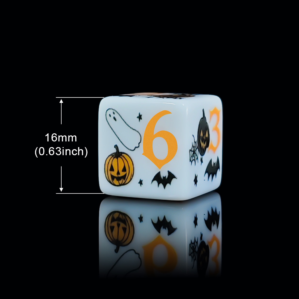 12Pcs 16MM White Acrylic Print - Party Games Console recension och pris