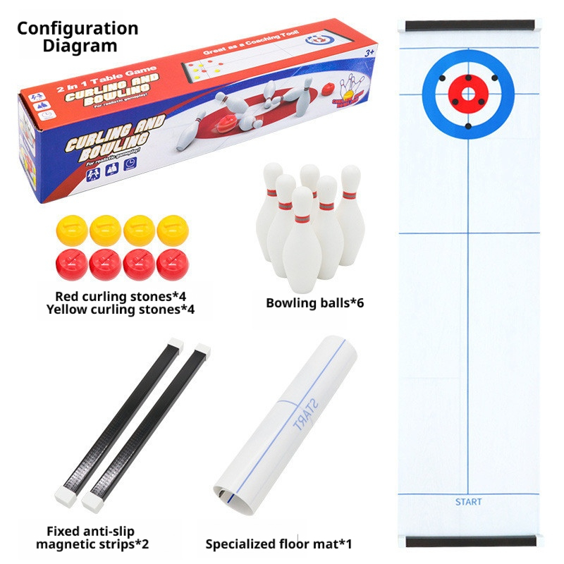 New Mini Curling&Bowling Table - Party Games Console recension och pris