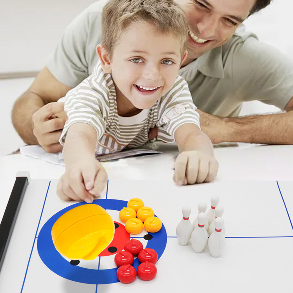 New Mini Curling&Bowling Table - Party Games Console recension och pris