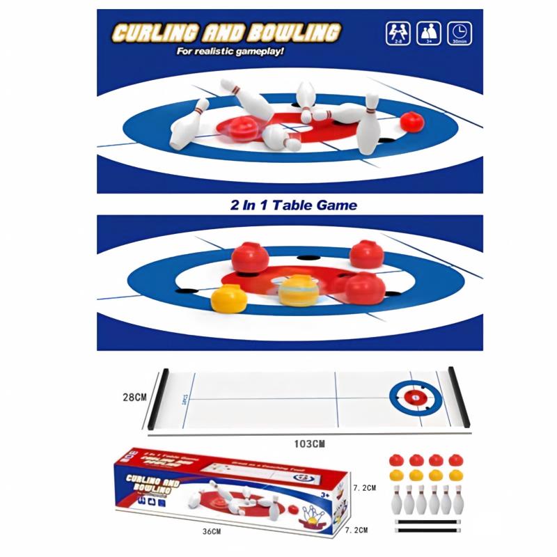 New Mini Curling&Bowling Table - Party Games Console recension och pris