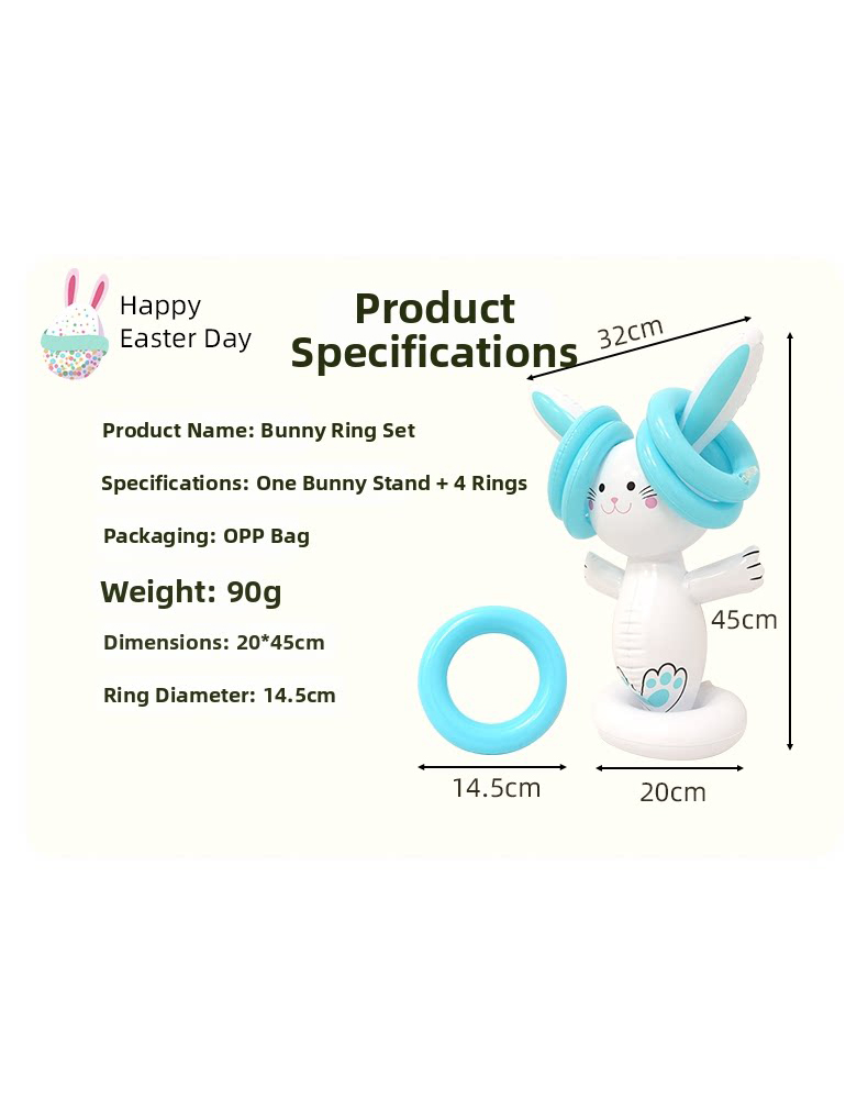 Easter Inflatable Bunny Ring T - Party Games Egg recension och pris