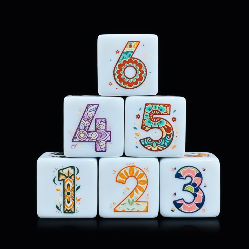 12Pcs Printed Mandala Floral D - Party Games App recension och pris