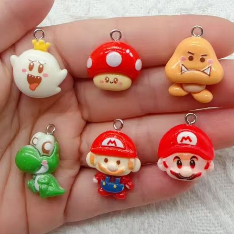10pcs resin cartoon pendant, D - Party Games Game recension och pris