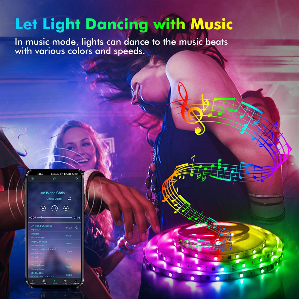 RGB 5050 LED Strip Lights App  - Party Games App recension och pris