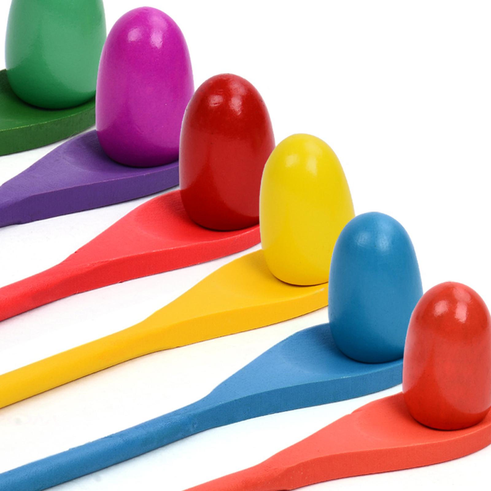 6 Pieces Egg Spoon Race Game H - Party Games Egg recension och pris